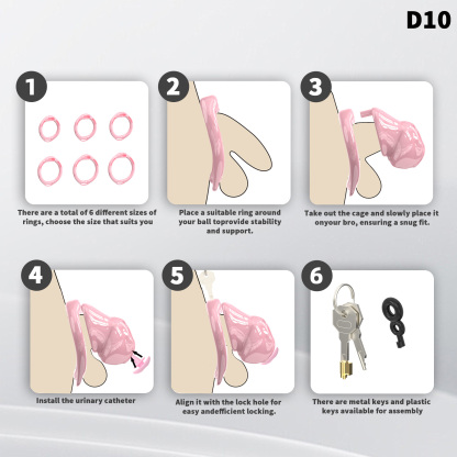 Adjustable Silicone Male Chastity Cage