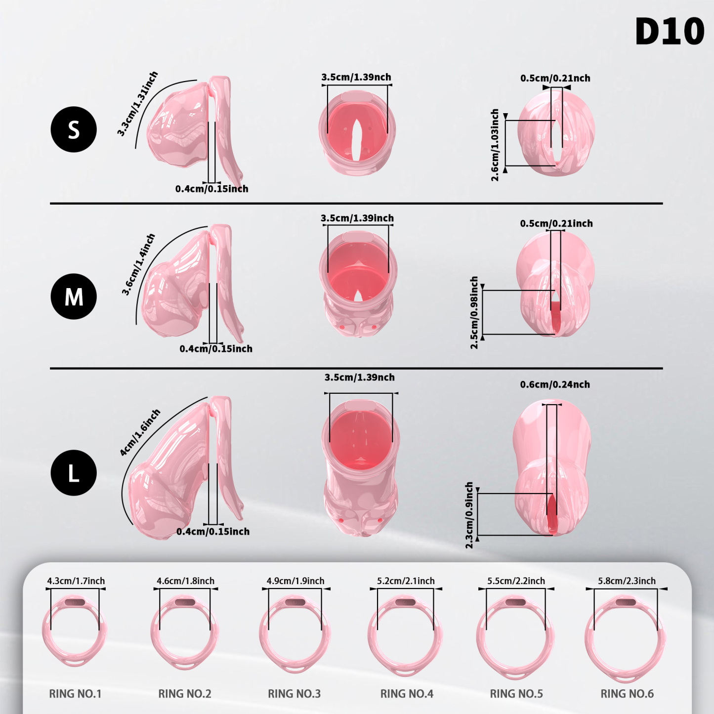 Adjustable Silicone Male Chastity Cage