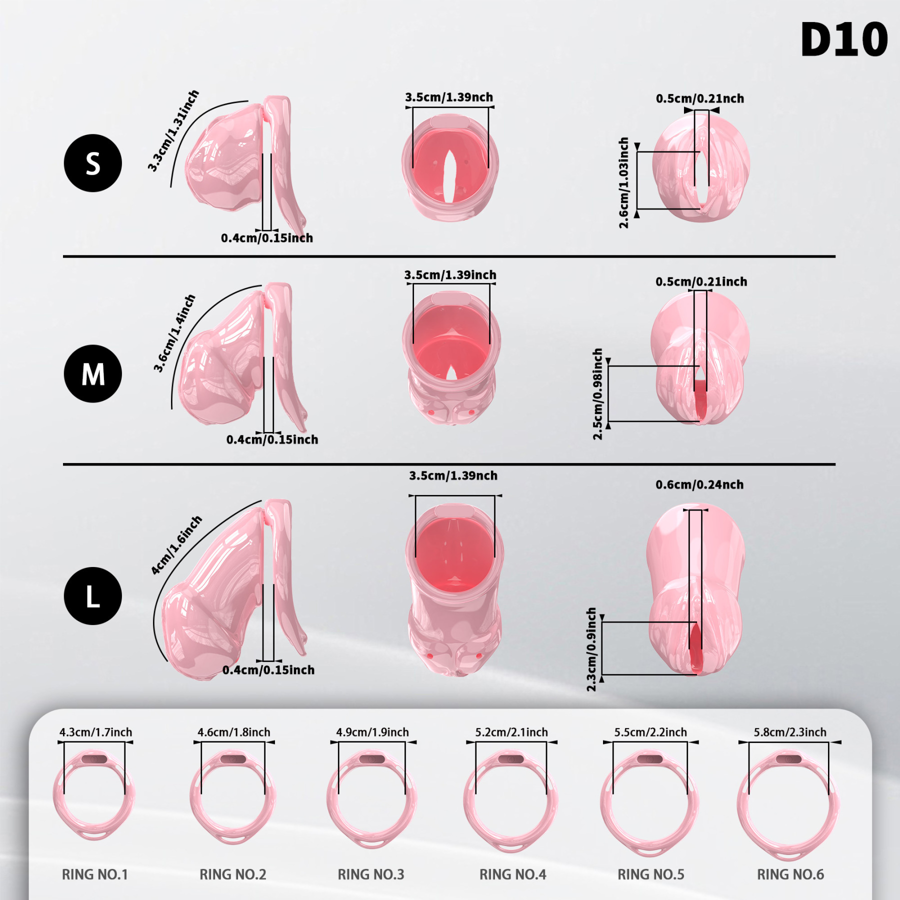 Adjustable Silicone Male Chastity Cage