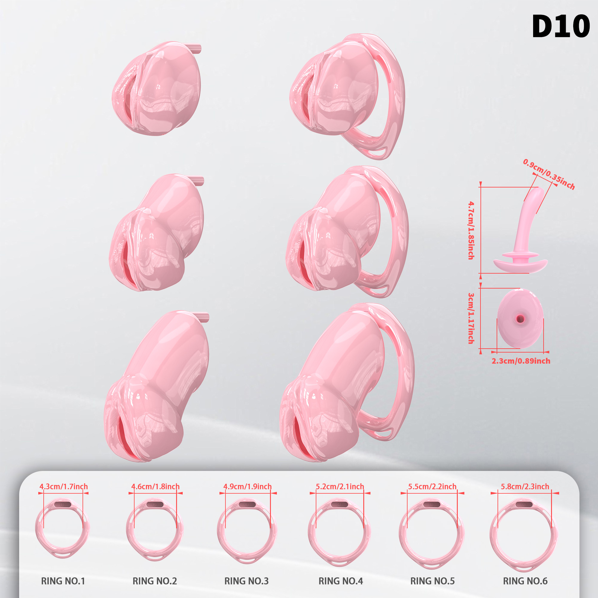Adjustable Silicone Male Chastity Cage