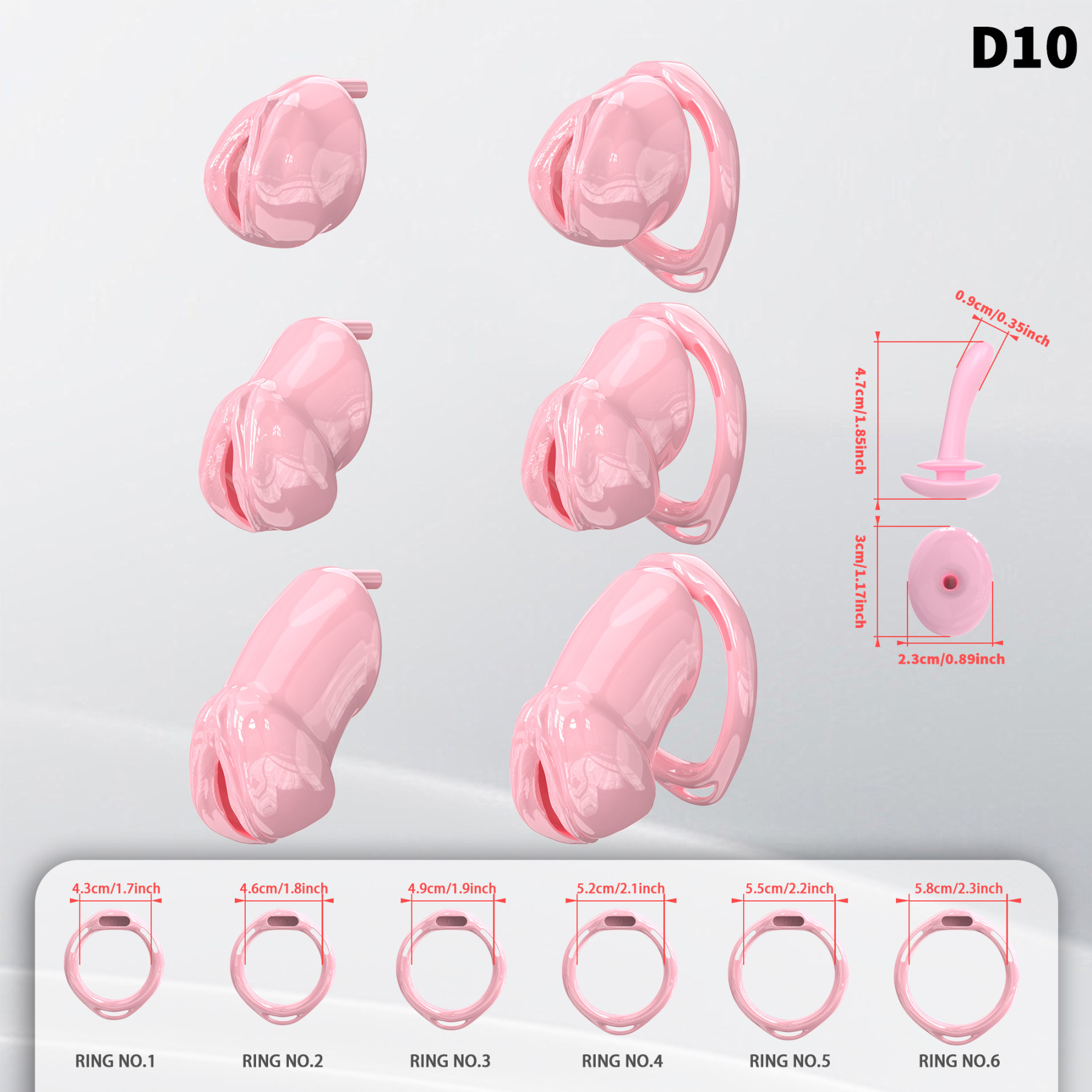 Adjustable Silicone Male Chastity Cage