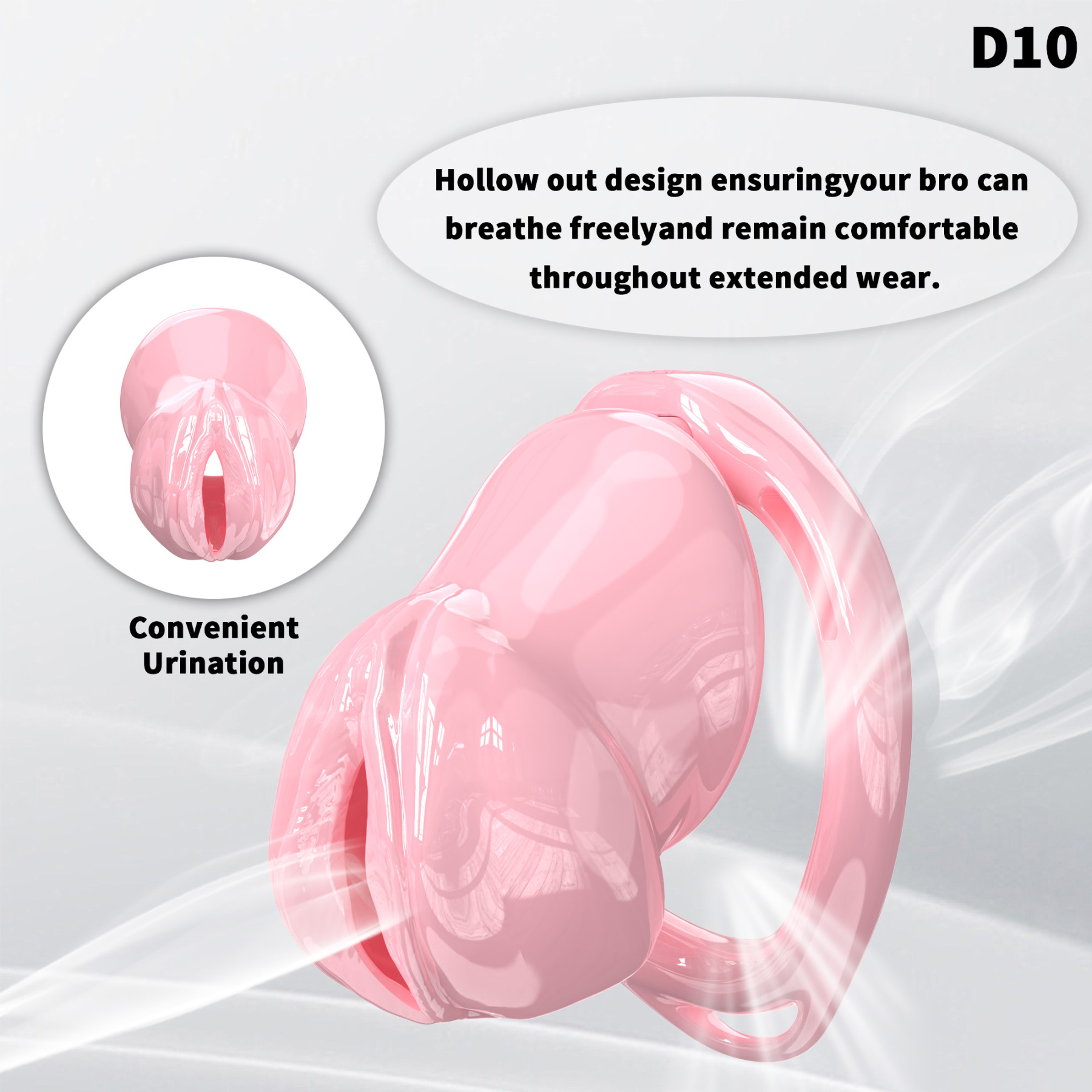 Adjustable Silicone Male Chastity Cage