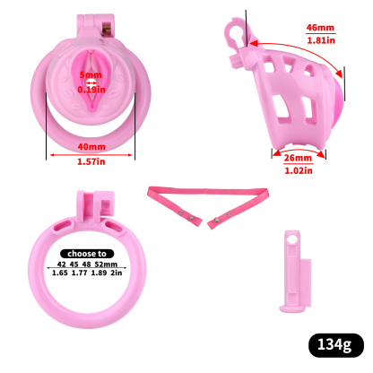 Belted Chastity Lock with Drain Tube – Adjustable Strap System, Secure & Extended Wear Design