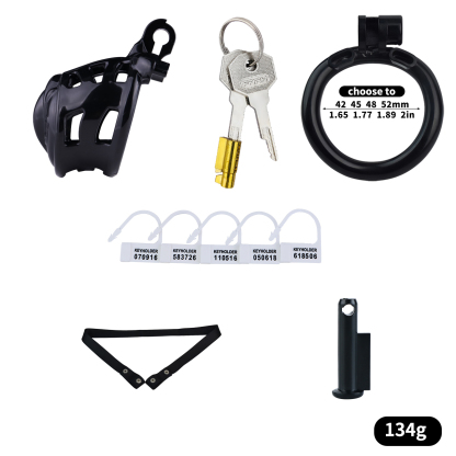 Belted Chastity Lock with Drain Tube – Adjustable Strap System, Secure & Extended Wear Design