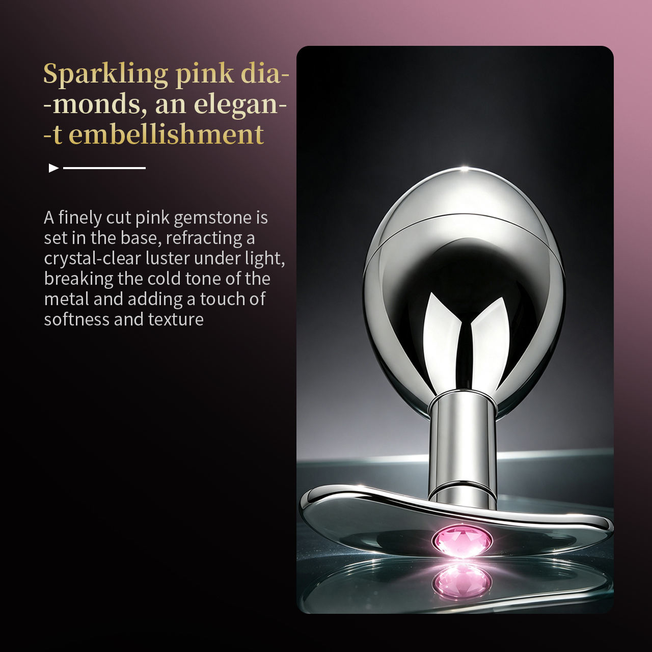 Stainless Steel Key Locking Anal Plug