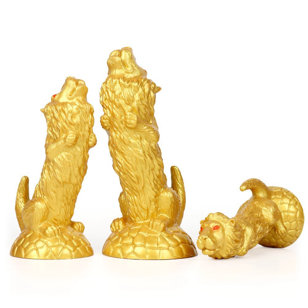 Lion Dildo Gold Lion Dildo