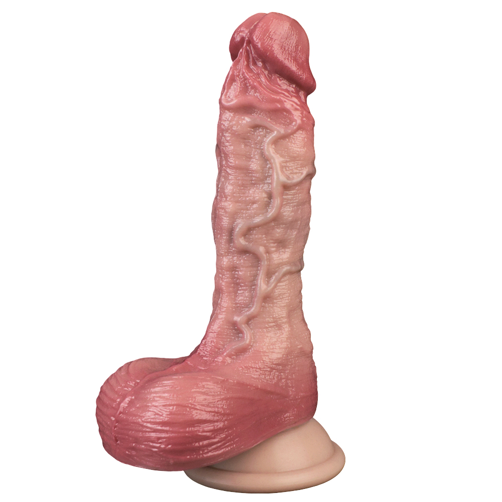 OS-ADL5066-Realistic Dual-Layer Firmness Skin-Tone Dildo