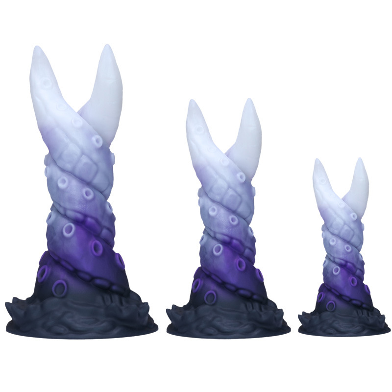 Galaxy Serpent Spiral Dildo — Textured Fantasy Silicone Toy