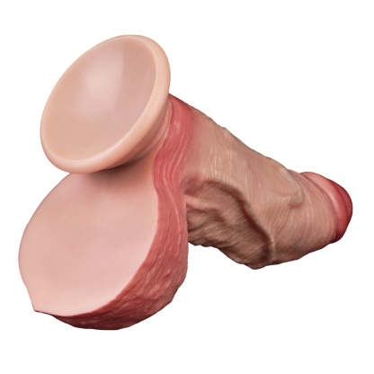 OS-ADL5014-Realistic Dual-Layer Firmness Skin-Tone Dildo