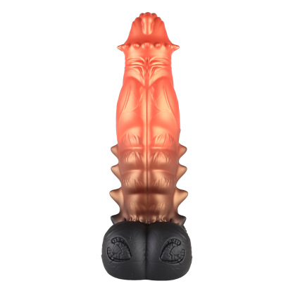 Spiny Orange Black Fantasy Dildo-Knot Dildo