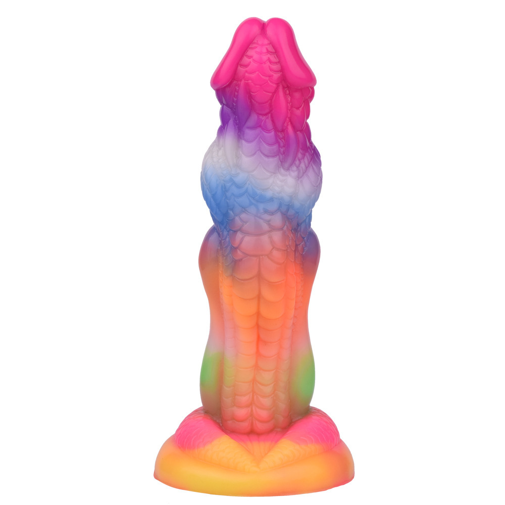Glow-in-the-Dark Fantasy Dildo – Platinum Silicone