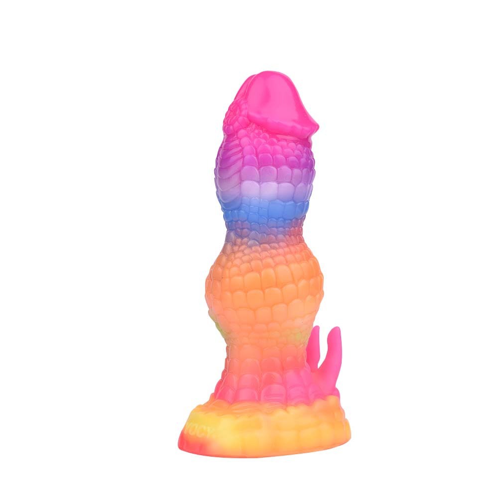 Glow-in-the-Dark Textured Fantasy Dildo 
