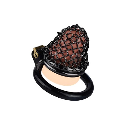 Metal Mesh Male Chastity Device – Lightweight Steel Chastity Cage with Lock (Short / Medium / Long)