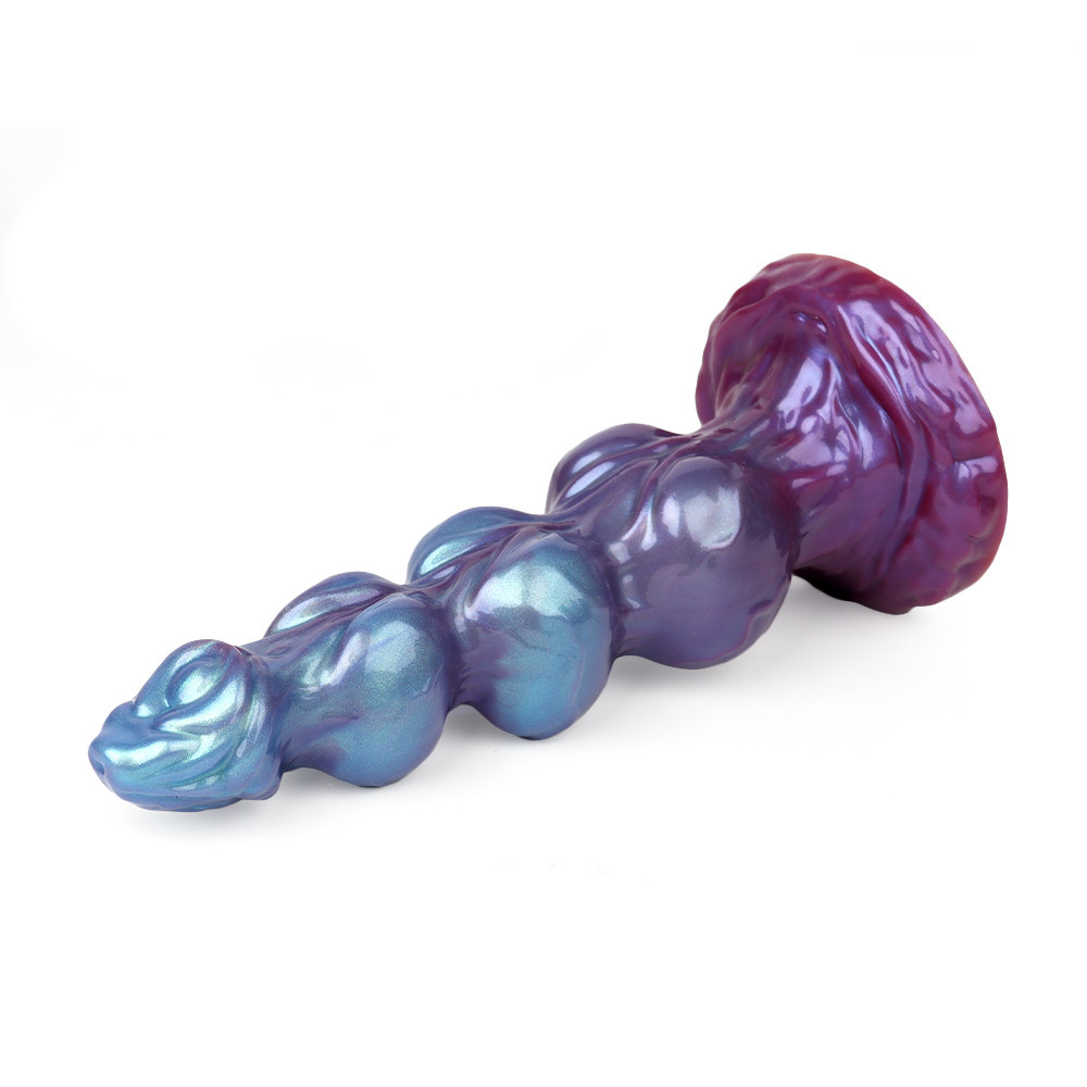 Canine-Inspired Fantasy Beaded Dildo – Creature Design Adult Toy