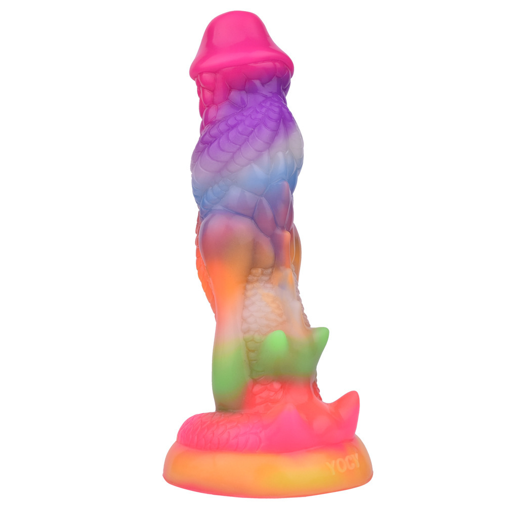Glow-in-the-Dark Fantasy Dildo – Platinum Silicone