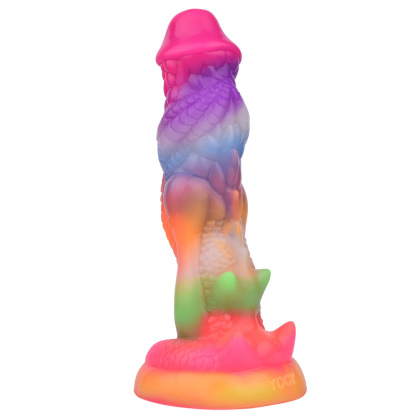 Glow-in-the-Dark Fantasy Dildo – Platinum Silicone