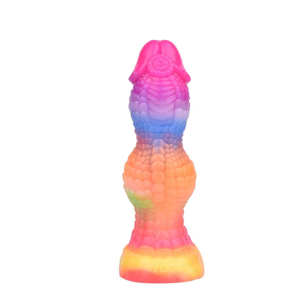 Glow-in-the-Dark Textured Fantasy Dildo 