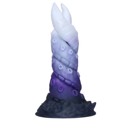 Galaxy Serpent Spiral Dildo — Textured Fantasy Silicone Toy