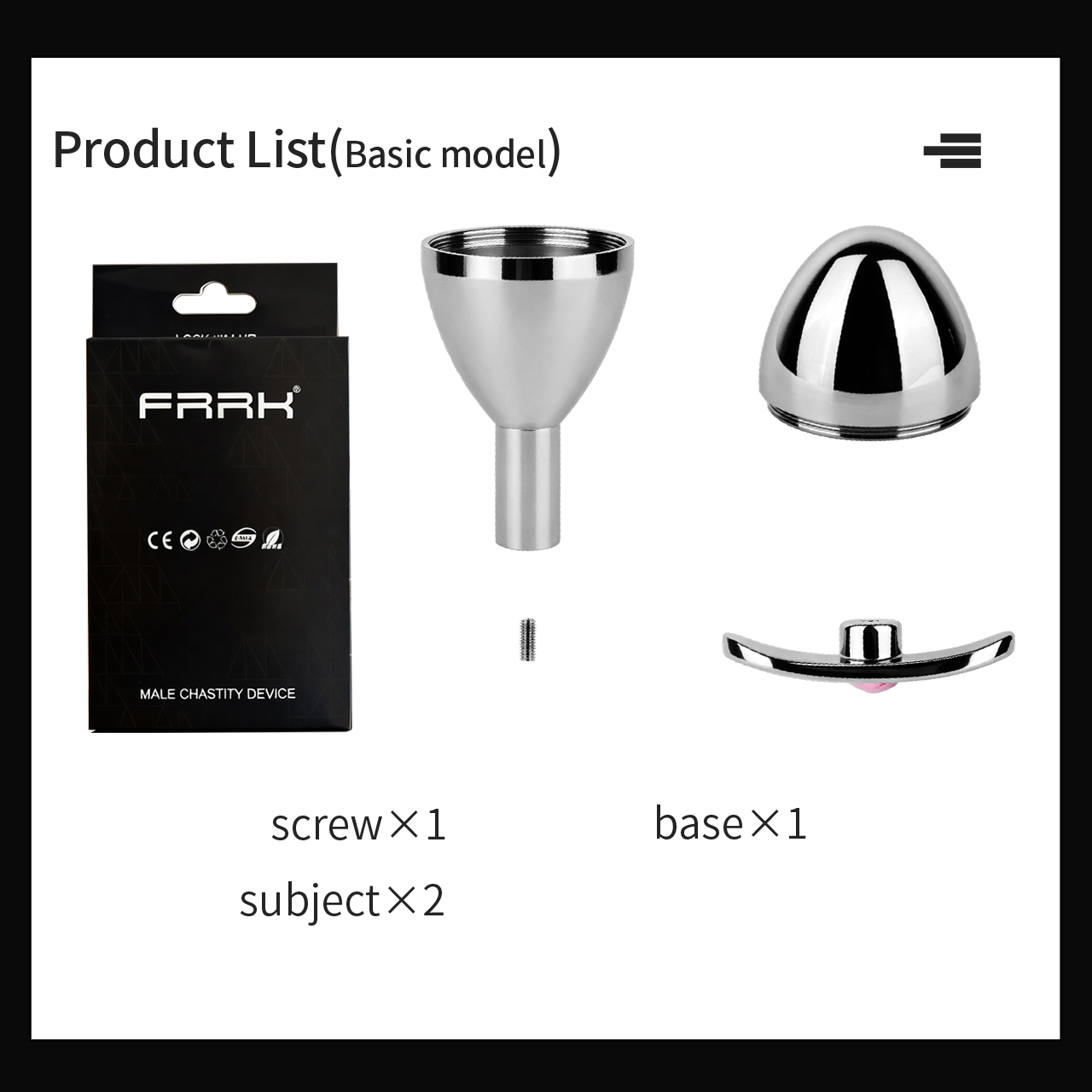 Stainless Steel Key Locking Anal Plug