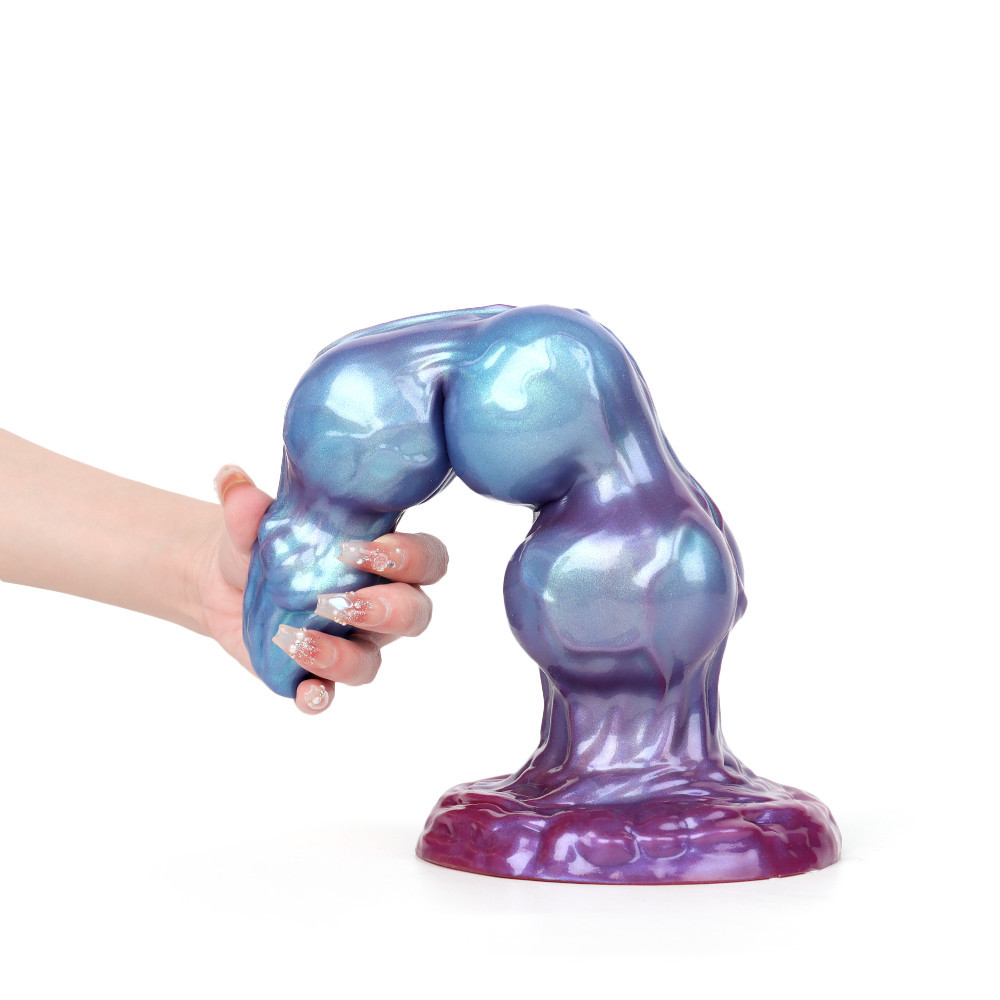 Canine-Inspired Fantasy Beaded Dildo – Creature Design Adult Toy