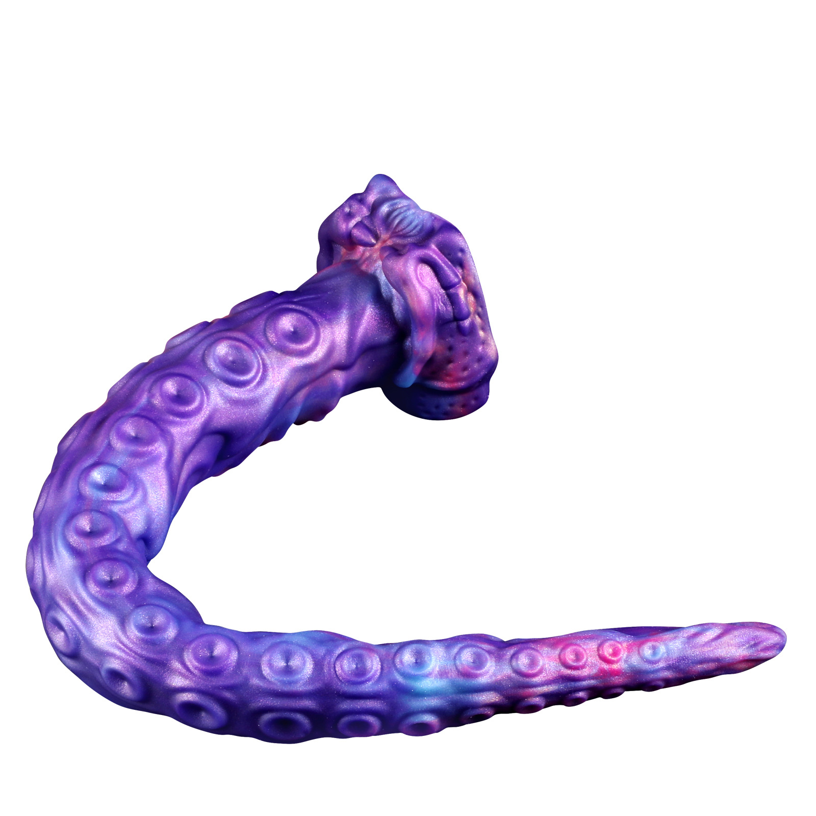 Octopus Tentacle Dildo – Fantasy Textured Platinum Silicone Toy