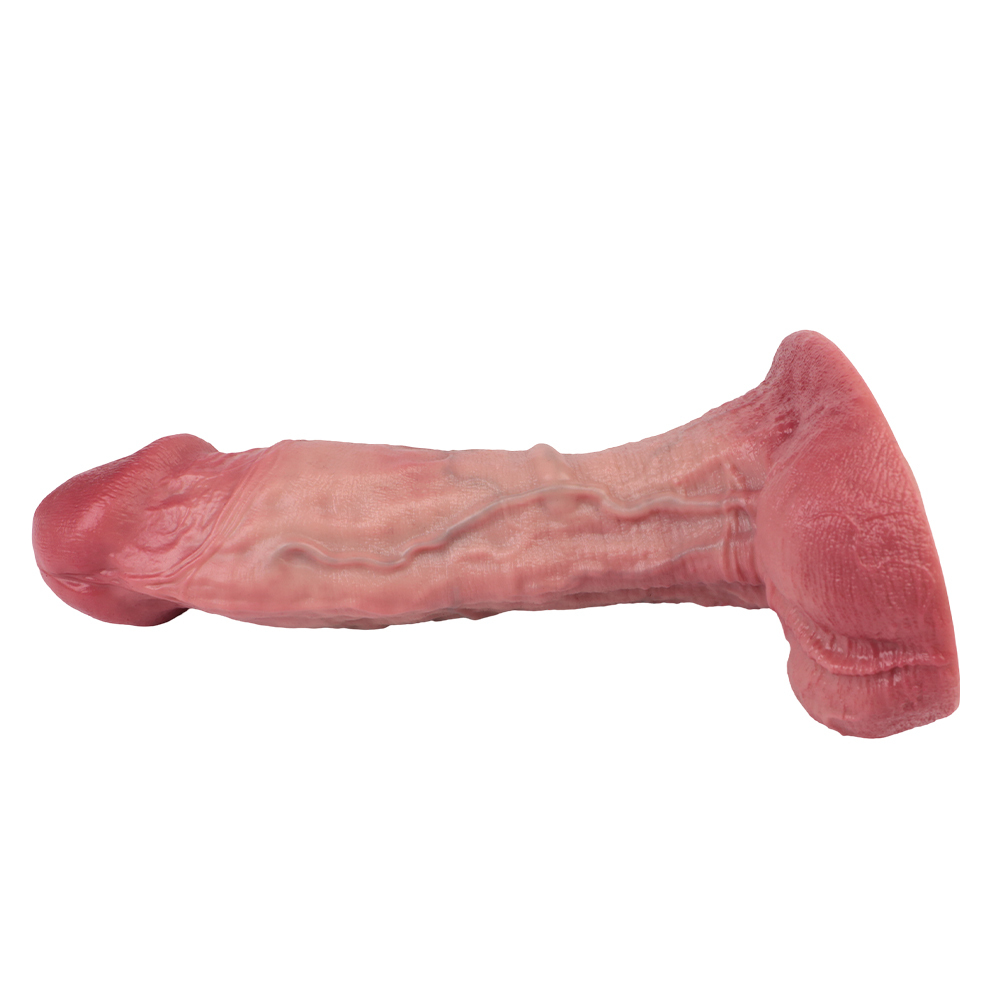 OS-ADL5062-Realistic Dual-Layer Firmness Skin-Tone Silicone Dildo