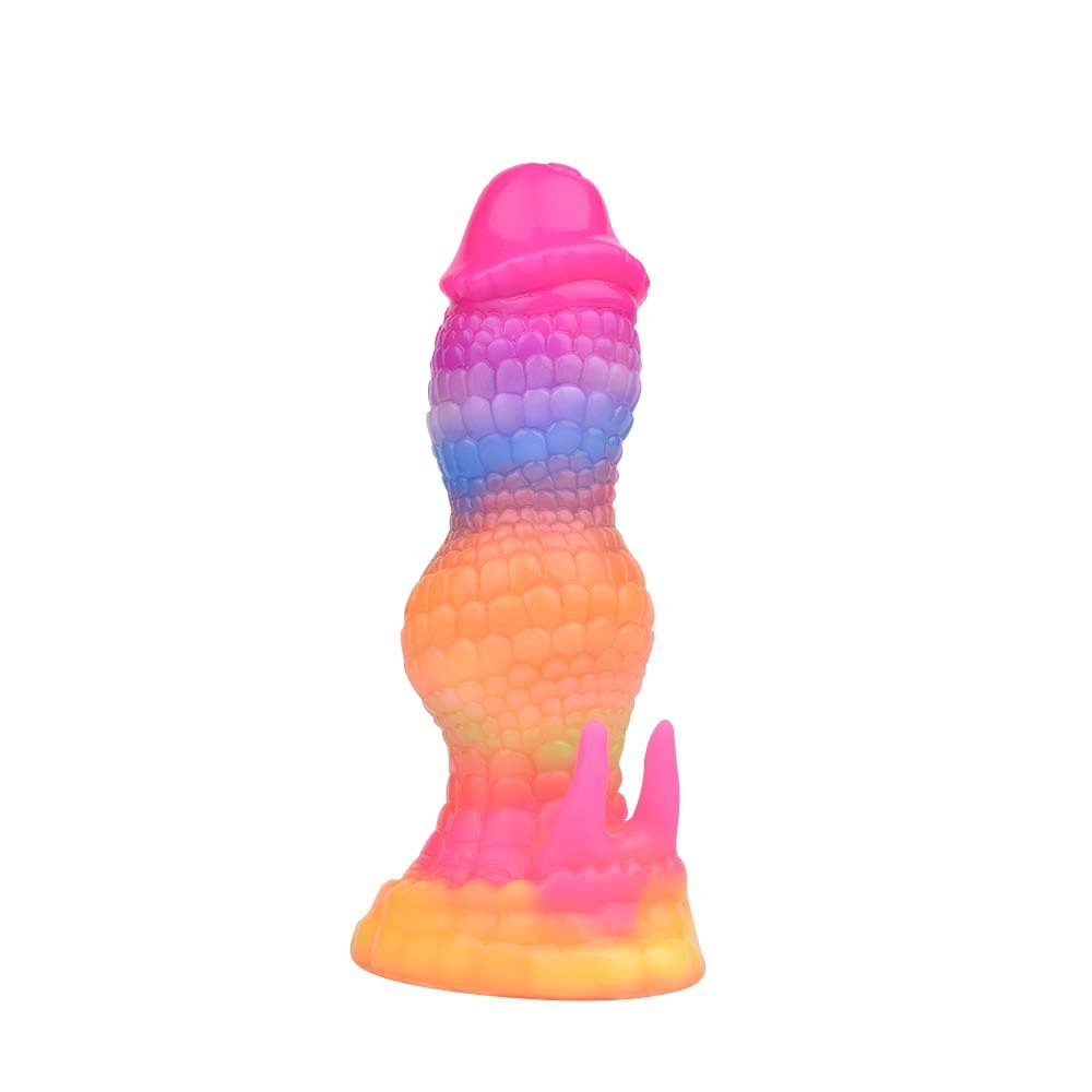 Glow-in-the-Dark Textured Fantasy Dildo 