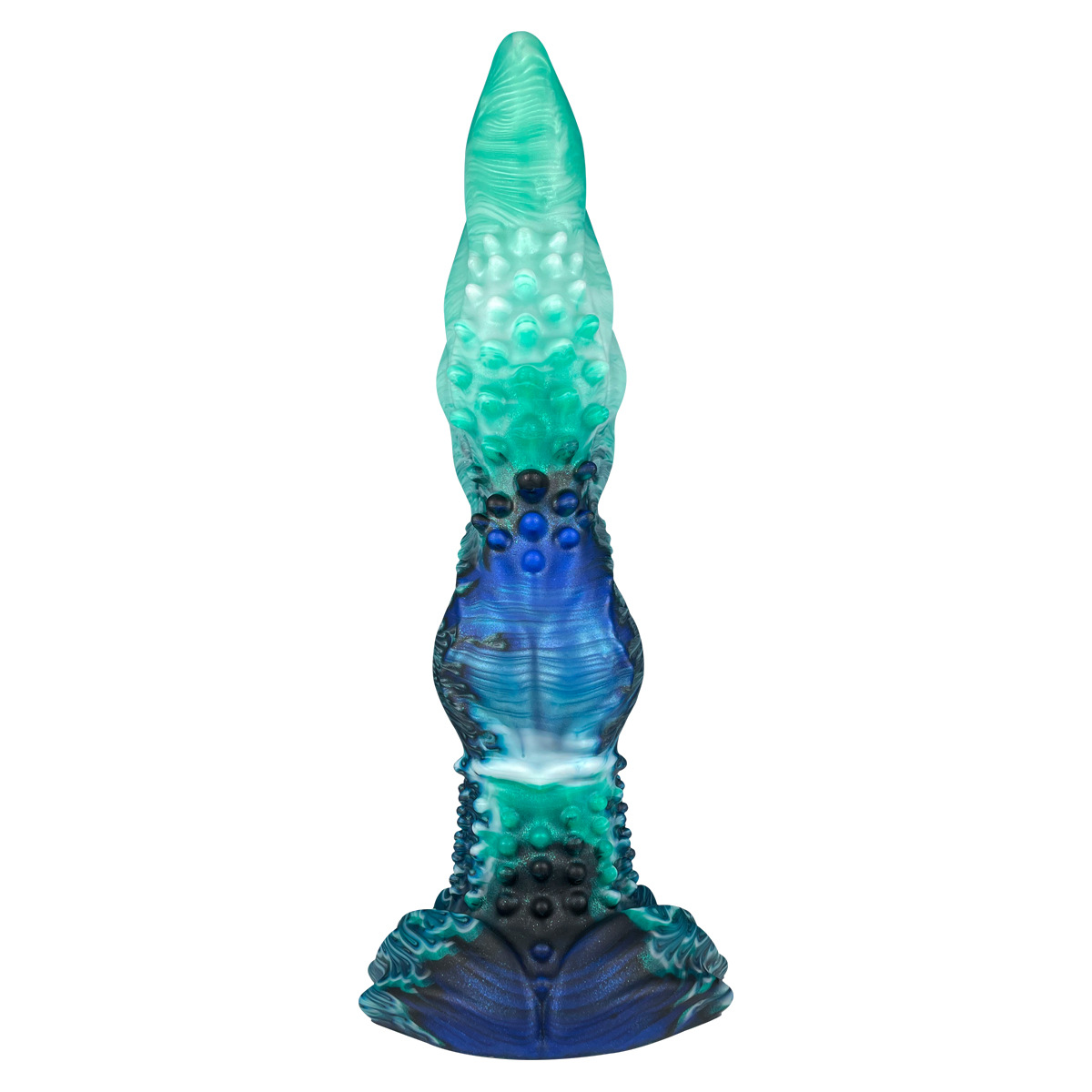 Multi-Node Fantasy Silicone Dildo with Suction Base