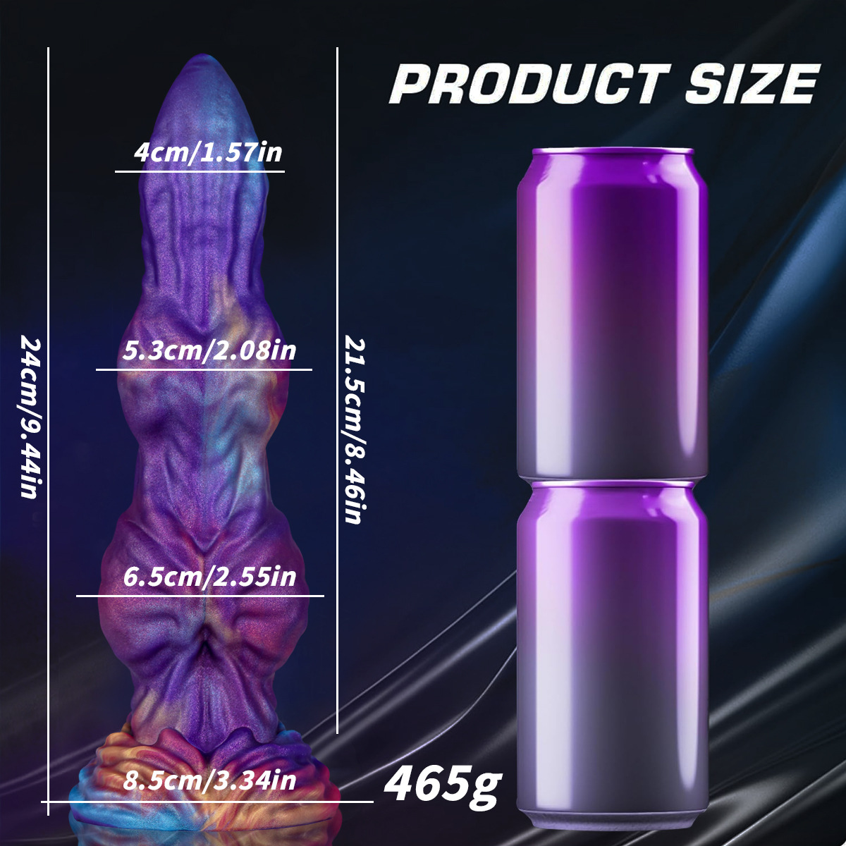 Cosmic Obsidian Fantasy Dildo – Premium Silicone Textured Pleasure Sculpture