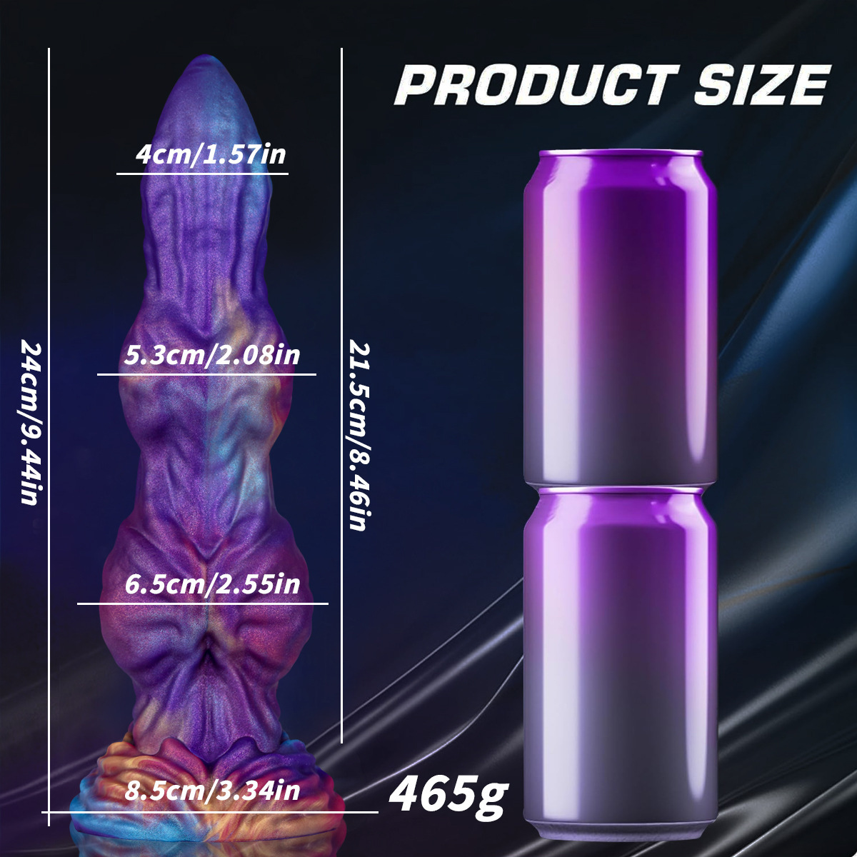 Cosmic Obsidian Fantasy Dildo – Premium Silicone Textured Pleasure Sculpture