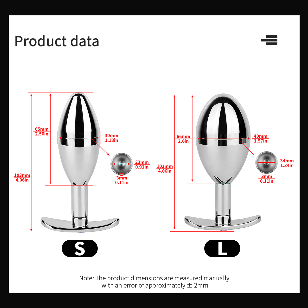 Stainless Steel Key Locking Anal Plug