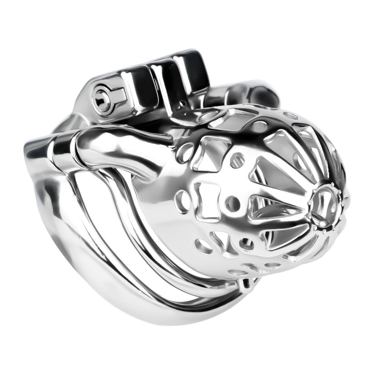 Stainless Steel Male Chastity Cage – Ventilated Secure Chastity Device