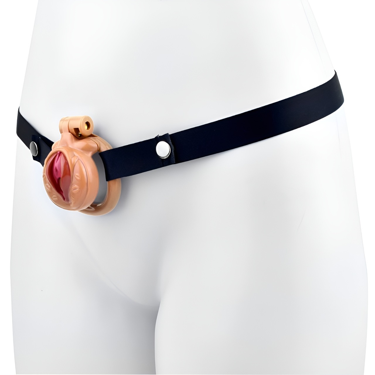 Resin Chastity Cage with Adjustable Strap