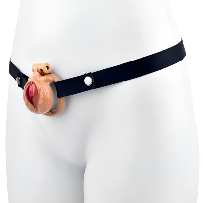 Resin Chastity Cage with Adjustable Strap