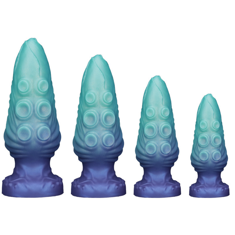Abyssal Tentacle Plug — Textured Fantasy Silicone Butt Plug (4 Sizes)