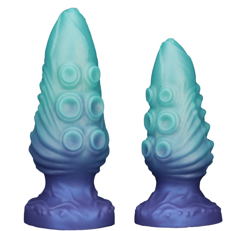 Abyssal Tentacle Plug — Textured Fantasy Silicone Butt Plug (4 Sizes)