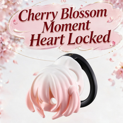 Female Face Male Chastity Lock – 40–60mm Adjustable Locking Rings