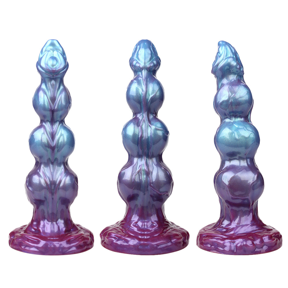 Canine-Inspired Fantasy Beaded Dildo – Creature Design Adult Toy