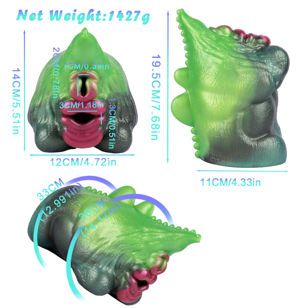 Fantasy Lizard Dual-Channel Massager—Ultra-Soft Silicone Material