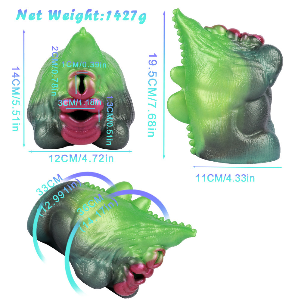 Fantasy Lizard Dual-Channel Massager—Ultra-Soft Silicone Material