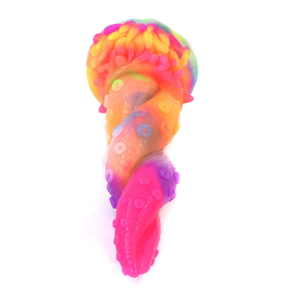 Glow-in-the-Dark Spiral Tentacle Dildo 