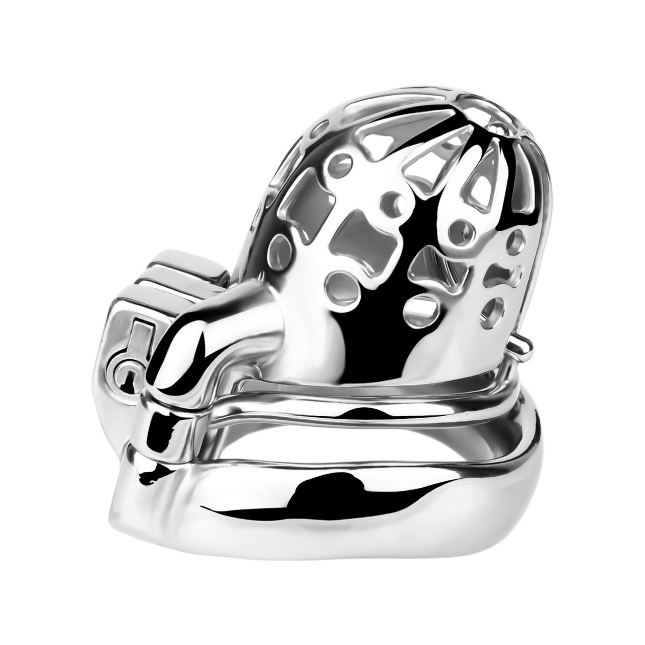 Stainless Steel Male Chastity Cage – Ventilated Secure Chastity Device