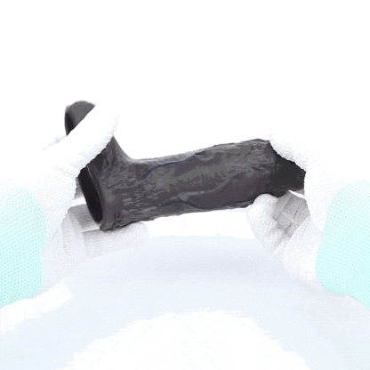 Realistic Textured Hollow Strap-On Dildo Sleeve – Soft Silicone Wearable Extender for Couples
