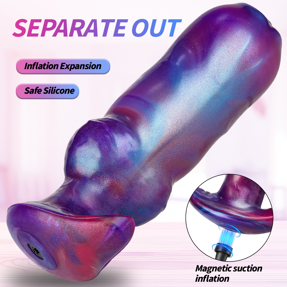 Magnetic Inflatable Anal Plug – Adjustable Butt Plug
