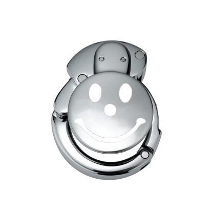 FLAT CHASTITY CAGE METAL MALE SMILEY