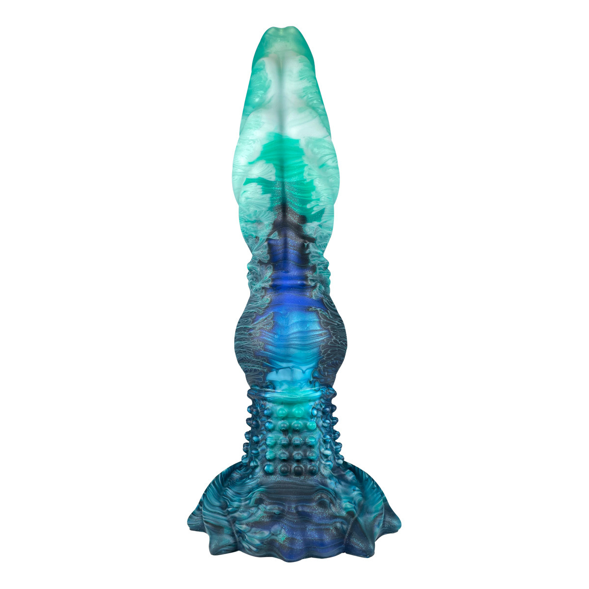 Multi-Node Fantasy Silicone Dildo with Suction Base