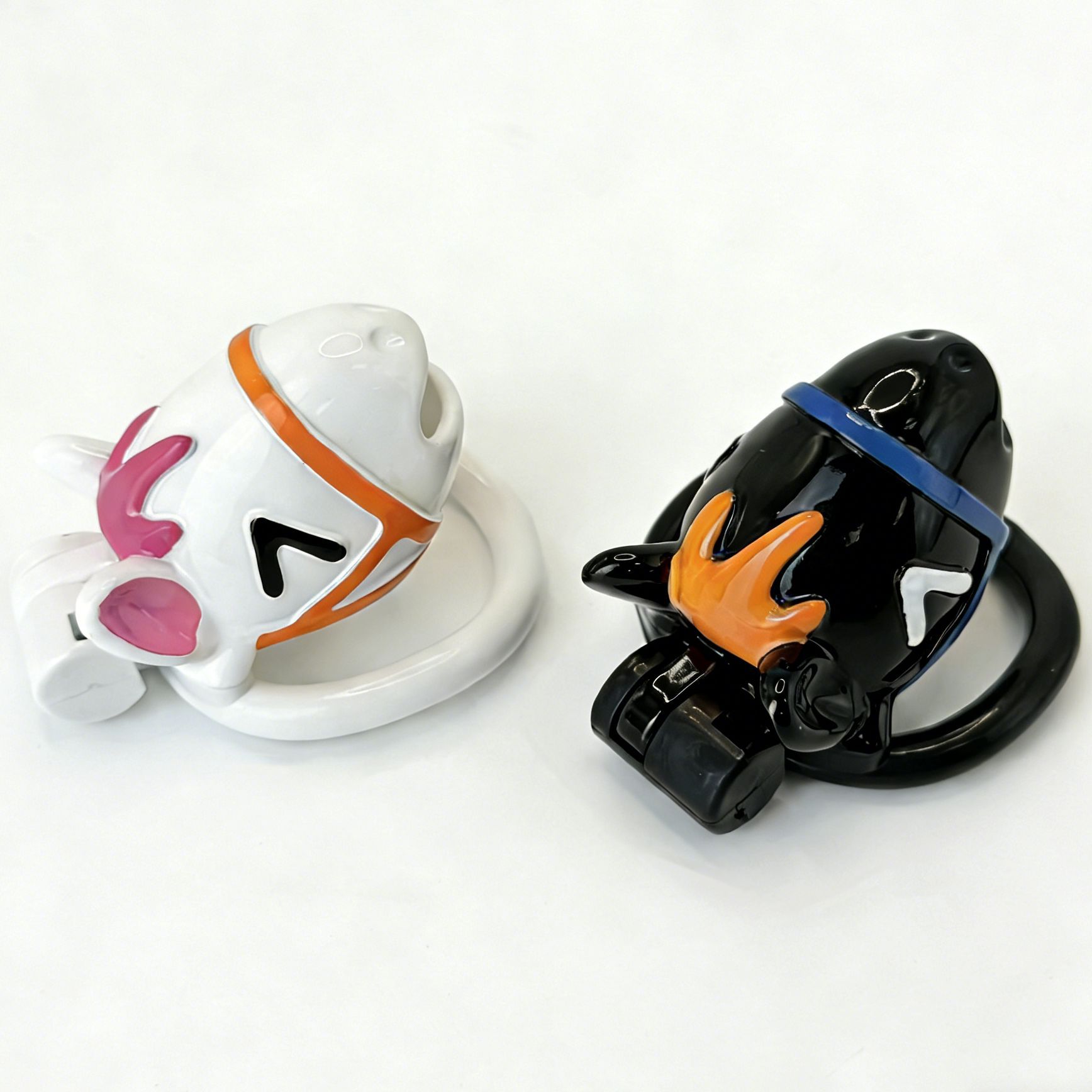 Horse Head Chastity Cage – 3D Printed Animal Style Lock Device for Male Control Play