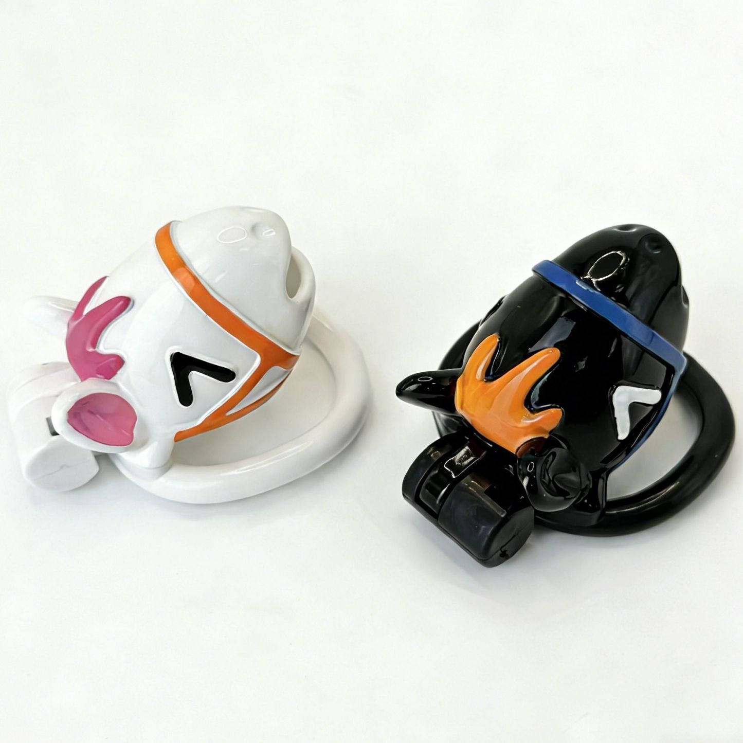Horse Head Chastity Cage – 3D Printed Animal Style Lock Device for Male Control Play