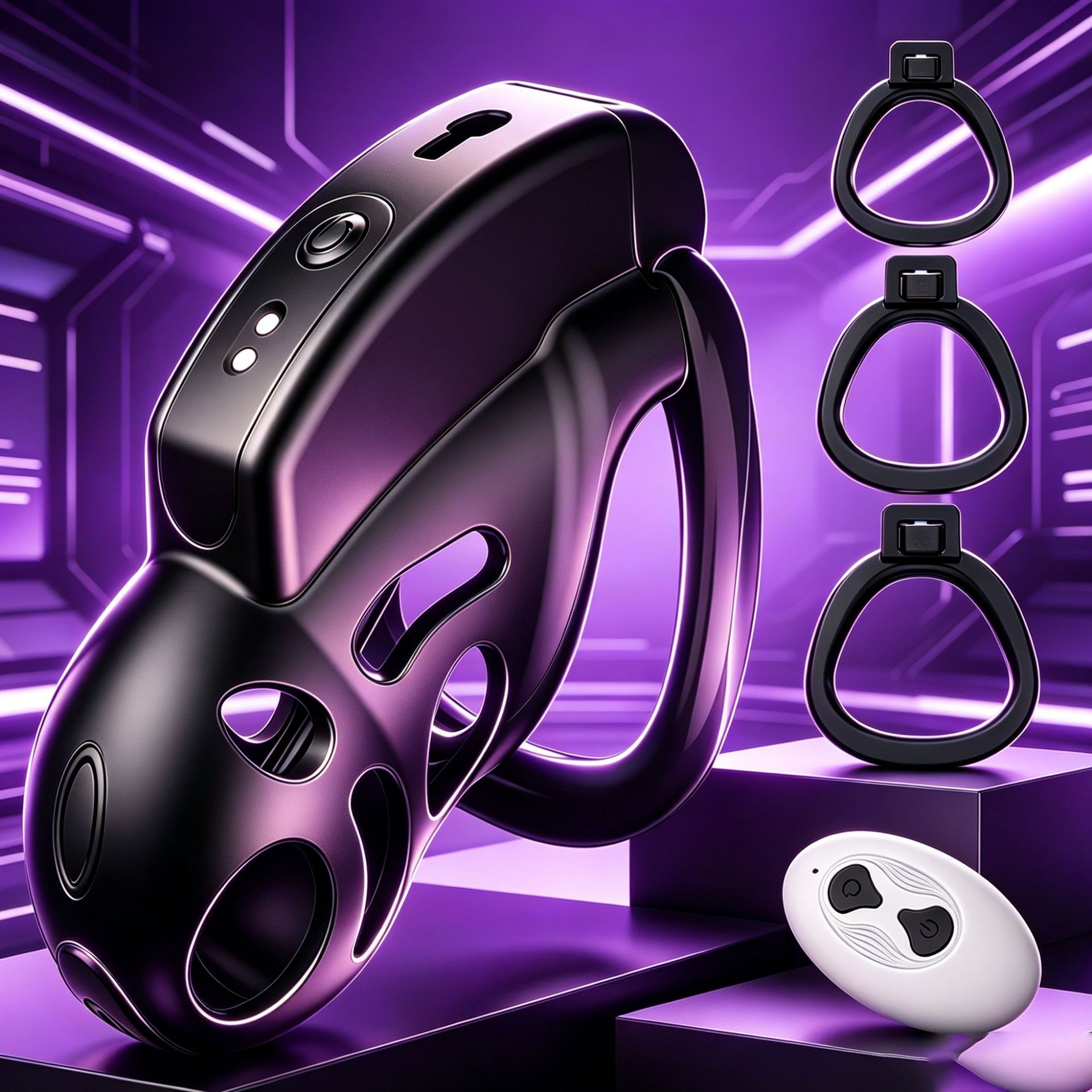 Smart Vibrating Chastity Cage (with Urethral Plug) — A Male Chastity Device Controlled via App and Remote Control