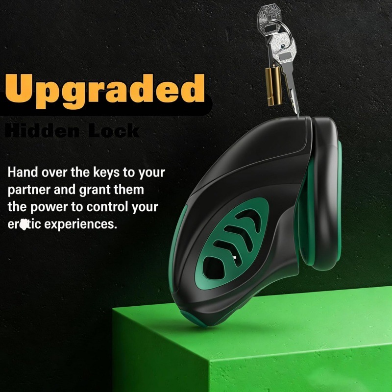 Alien Design Male Chastity Cage with Silicone Ring